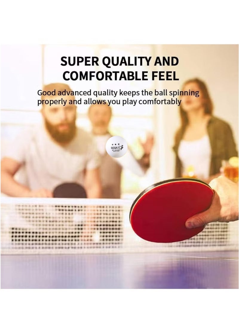 REGAIL Professional ABS Table Tennis Balls 6-Pack | Tournament-Grade Bounce & Wind-Resistant Design | Indoor/Outdoor Dual Use | Portable Divided Container | For Solo Practice or Travel Backups - Image 5