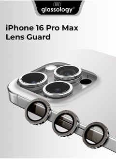 glassology iPhone 16 Pro Max Lens Guard Scratch Resistant Anti-Fingerprint Camera Protection (Grey)  - Image 1