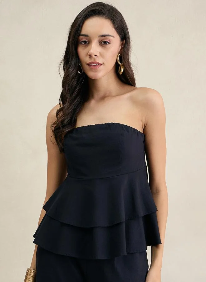 فيميلا بلوزة بلا أكمام بطبقات