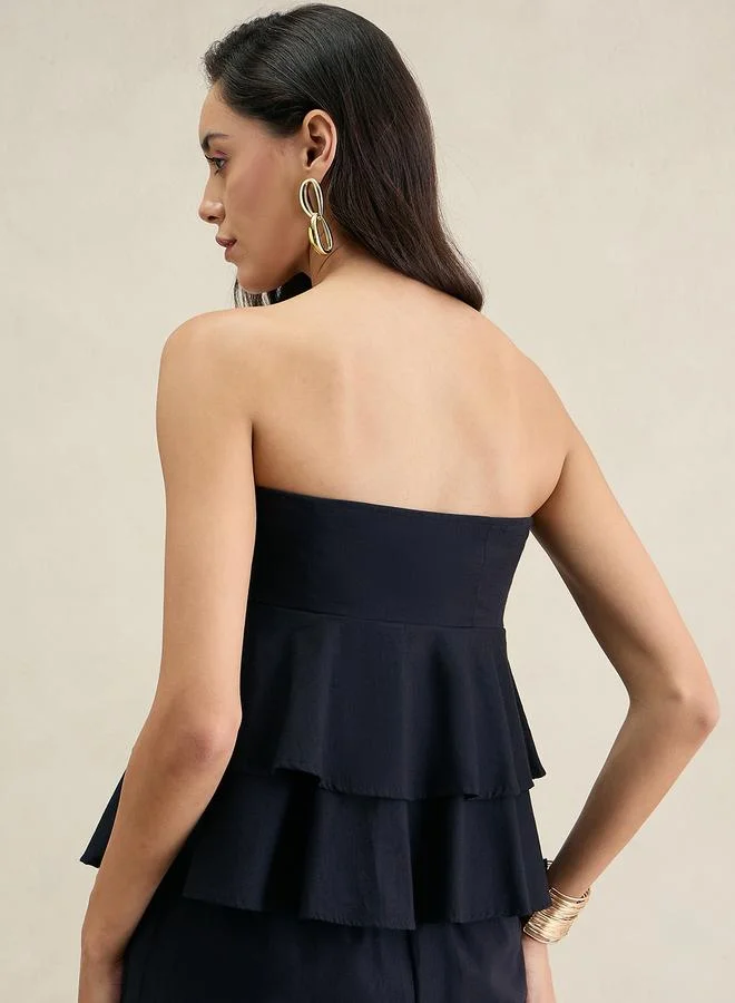 فيميلا بلوزة بلا أكمام بطبقات