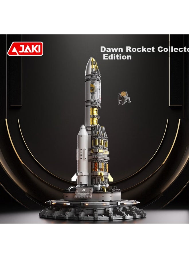 Jaki Building Blocks Dawn No.5 Rocket Model Children's Toy Ages 6-12 Boys Birthday Gift [collector's Edition] - Image 1