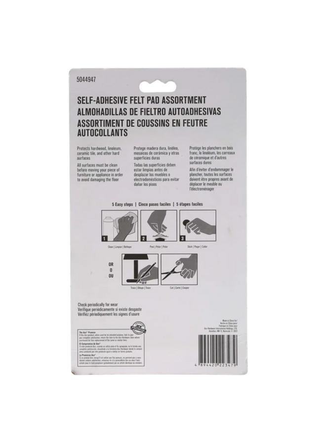 ACE 2-Piece Self-Adhesive Heavy-Duty Easy Installing Protective Rectangle Shape Felt Pads Beige 15 x 10.8cm - Image 2