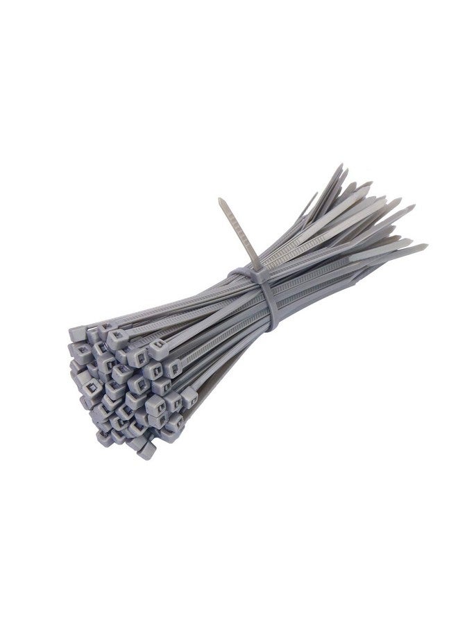 Electronicspices Electronic Spices Grey Cable Zip Ties,66 Nylon Self Locking Wire Zip Ties (2.5X150mm) 100 Pieces (GREY) - Image 1