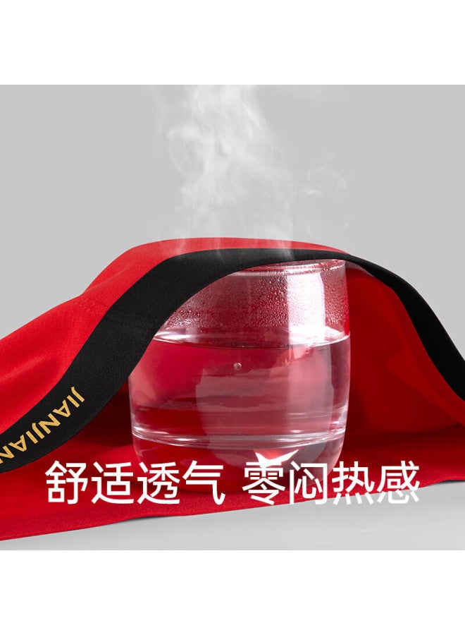 Jianjiang Zodiac Year Red Underwear For Men, Modal Men's Underwear, Snake Year , Seamless 7a Antibacterial, 3 Pieces
