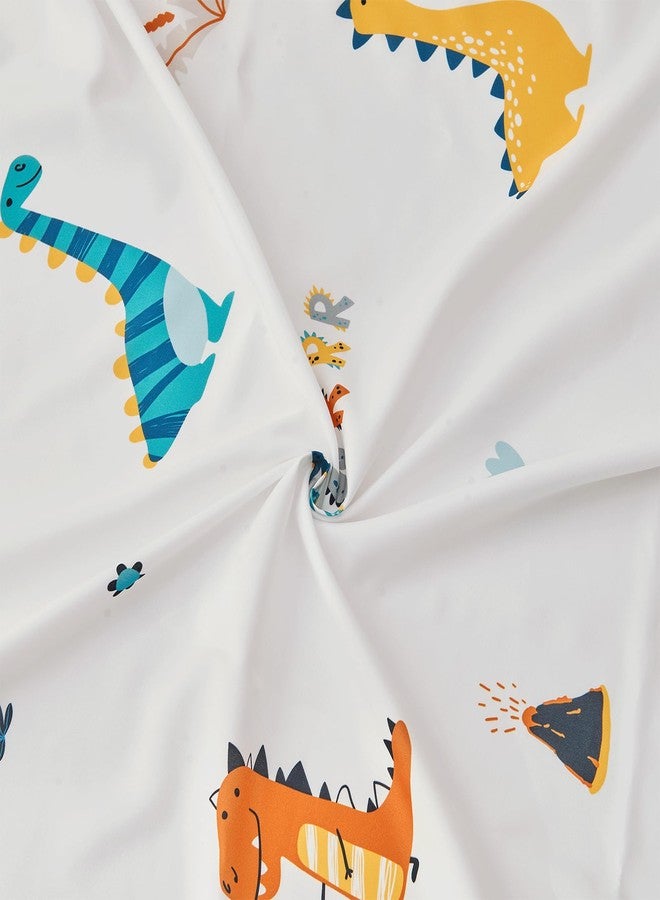 beeweed 4 Pieces Dinosaur Toddler Bedding Set Boys Girls, 2 Sides Design Bed in a Bag Comforter Set, Includes 1 Comforter, 1 Fitted Sheet, 1 Flat Sheet and 1 Reversible Pillowcase - Image 5