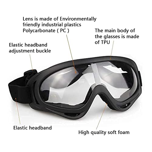 AOUTACC Airsoft Protective Gear Set, Half Face Mesh Mask with Ear Protection and Tactical Goggles for Adult Men Women BBS Paintball Shooting CS Survival Games Cosplay (TY) - Image 5