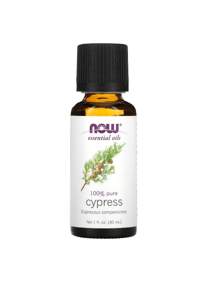 Now Foods NOW Foods, Essential Oils, Cypress, 1 fl oz (30 ml)  - Image 1