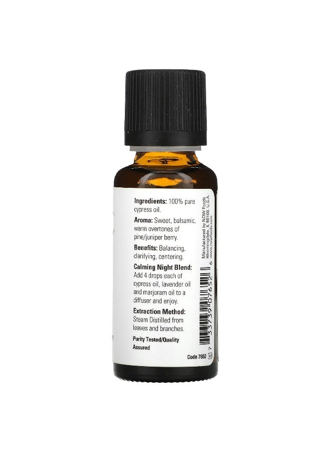 Now Foods NOW Foods, Essential Oils, Cypress, 1 fl oz (30 ml)  - Image 2