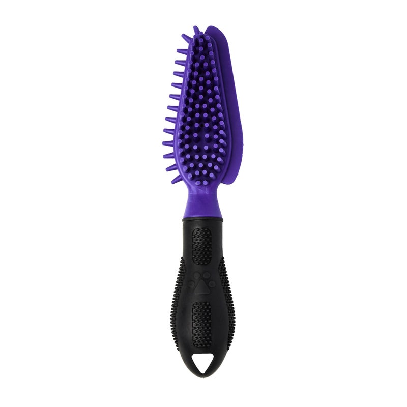 FURminator Hair Collection Rubber Brush For Cats Removes Loose Hair On Pets, Upholstery, Clothing, Carpets And Rugs For Easy Cleanup, 1 Count - Image 1