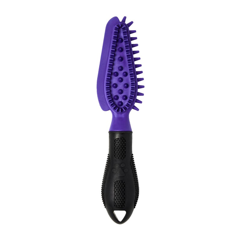 FURminator Hair Collection Rubber Brush For Cats Removes Loose Hair On Pets, Upholstery, Clothing, Carpets And Rugs For Easy Cleanup, 1 Count - Image 2