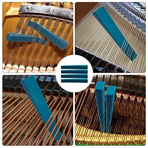 Jiayouy 12pcs Piano Tuning Kit Professional Metal Rubber Tuning Mute with Wool Felt Wedge Mute for piano Repairing Accessories - Image 5