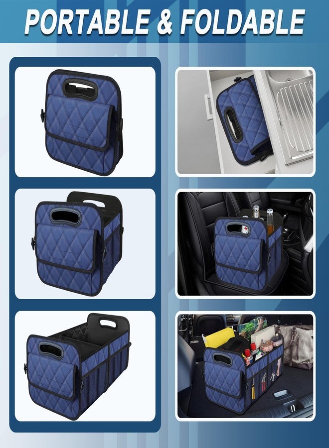 Deosk Car Trunk Organzier for suv,Car Organziers and Storage with 6 Big Pocket,Car Accessories for Women/Men 50L Waterproof Polyester Trunk Organzier for Car/SUV/Minivan/Truck(Medium, Dark Blue) - Image 4