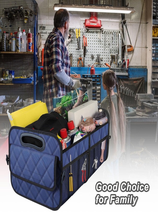 Deosk Car Trunk Organzier for suv,Car Organziers and Storage with 6 Big Pocket,Car Accessories for Women/Men 50L Waterproof Polyester Trunk Organzier for Car/SUV/Minivan/Truck(Medium, Dark Blue) - Image 5