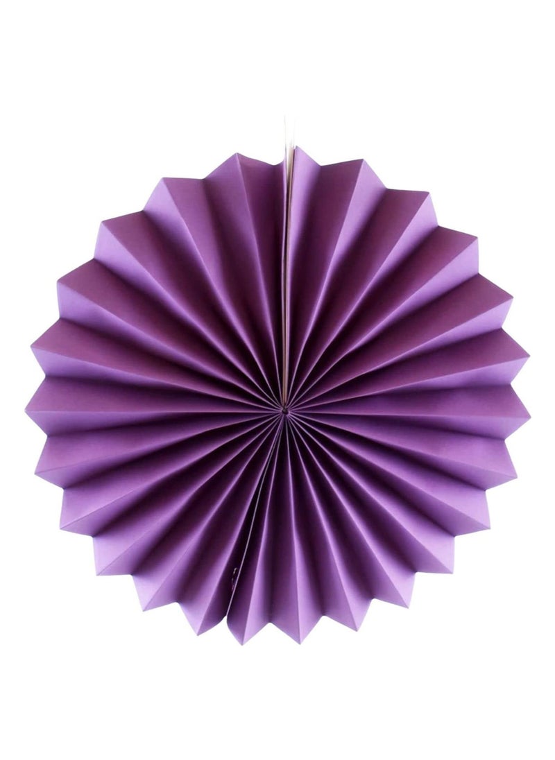 LA FIESTA Purple Paper Fan decorations for Birthday - 6 Pc  - Image 5