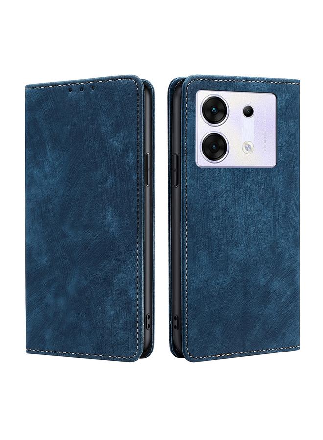 Zaboon Case For Infinix Zero 30 5G RFID Anti-theft Brush Magnetic Leather Phone Case - Image 1