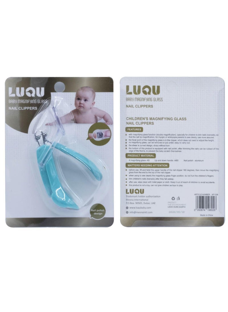 Luqu Nail Clipper With Magnifier Blue