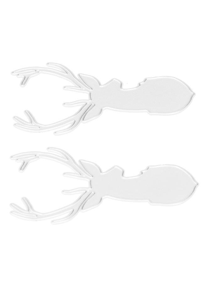 Thoraya 2pcs Cutting Dies Cute Christmas Deer Shape Metal Die Cutting Machine for DIY Scrapbook Invitation Card Photo Album  - Image 3