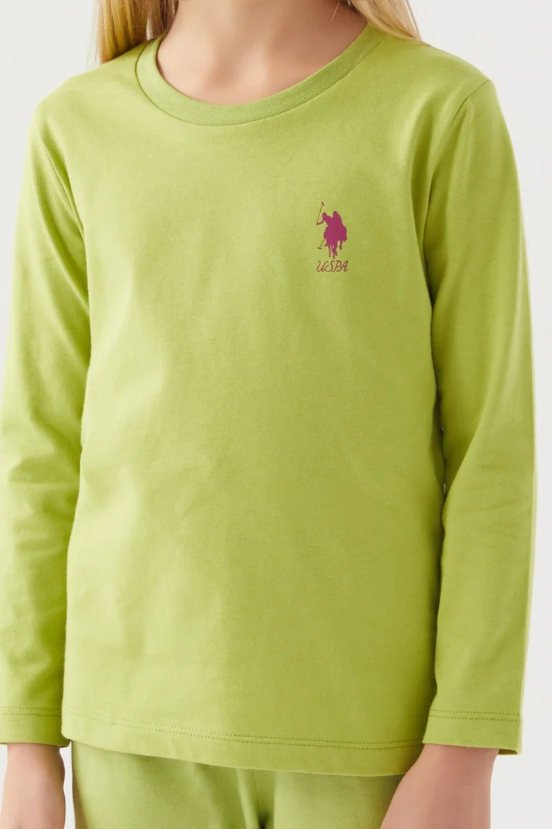 يو اس بولو اسن U.s Polo Asnn Girls Green Pajama Set