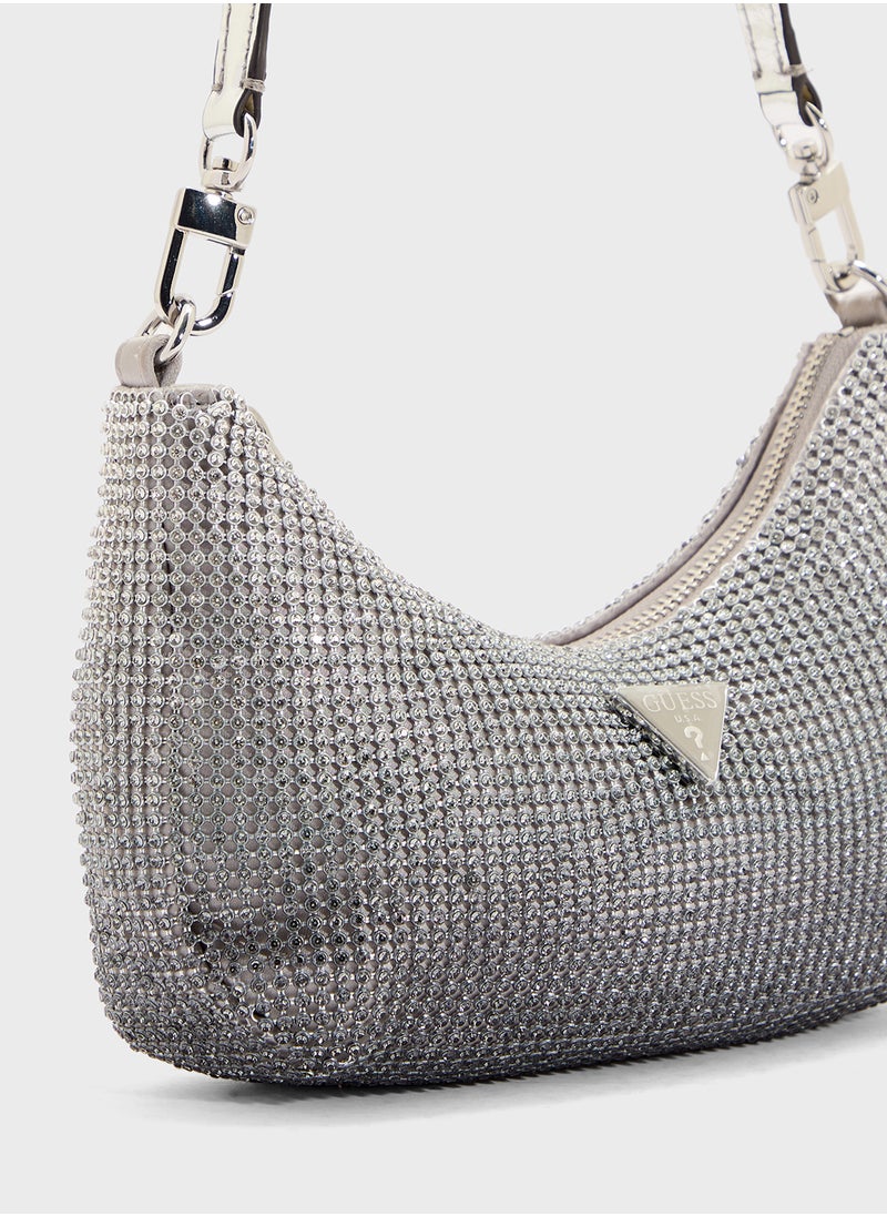 GUESS Zalina Mini Top Zip Shoulder Bag  - Image 4