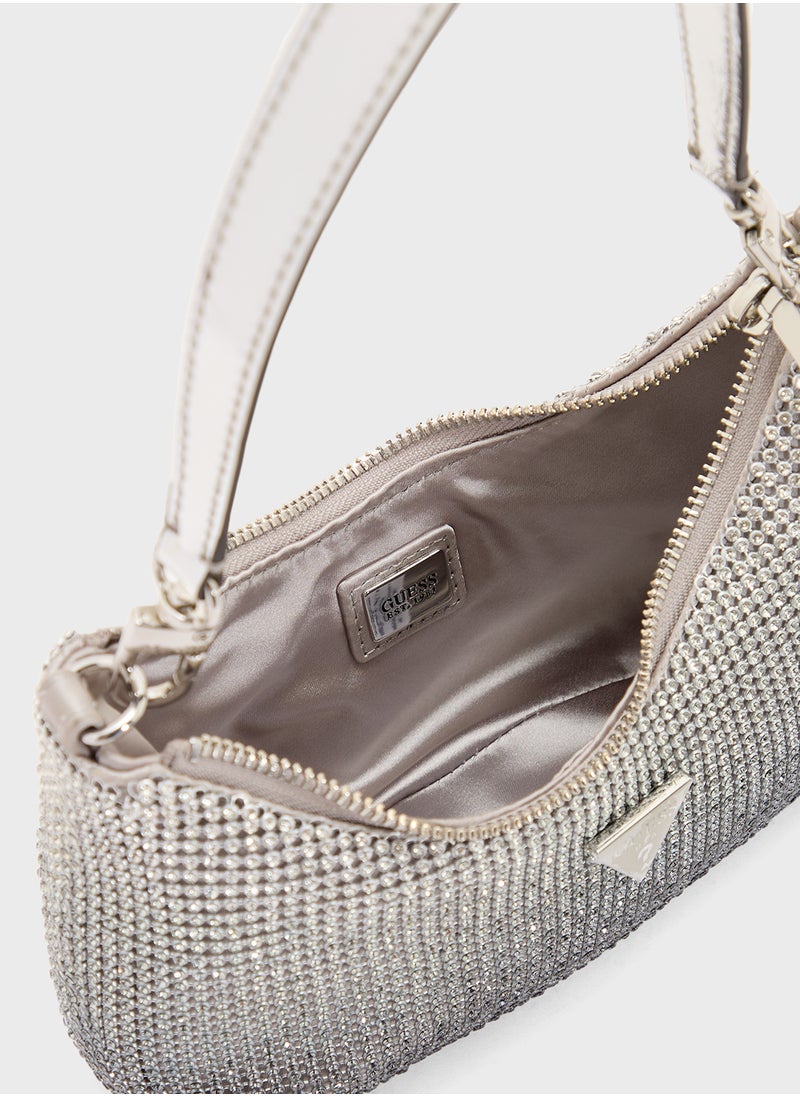 GUESS Zalina Mini Top Zip Shoulder Bag  - Image 5