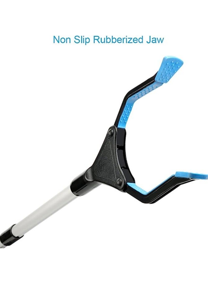 TAMTEK Reacher Grabber Tool, 80cm Foldable Reaching Pick Up Tool, Lightweight Aluminium Extra Long Handy Mobility Aids, Reaching Assist Tool for Trash Pick Up, Garden Nabber, Litter Picker, Arm Extension - Image 2