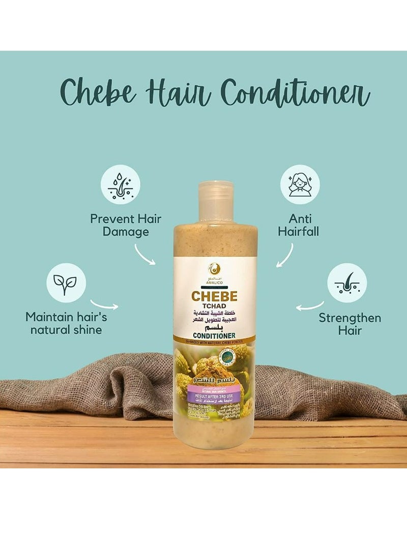 AMALICO - Chebe Conditioner for Hair Growth - Natural African Chebe Powder for Hair Growth Anti Dandruff - 500ml - Image 1