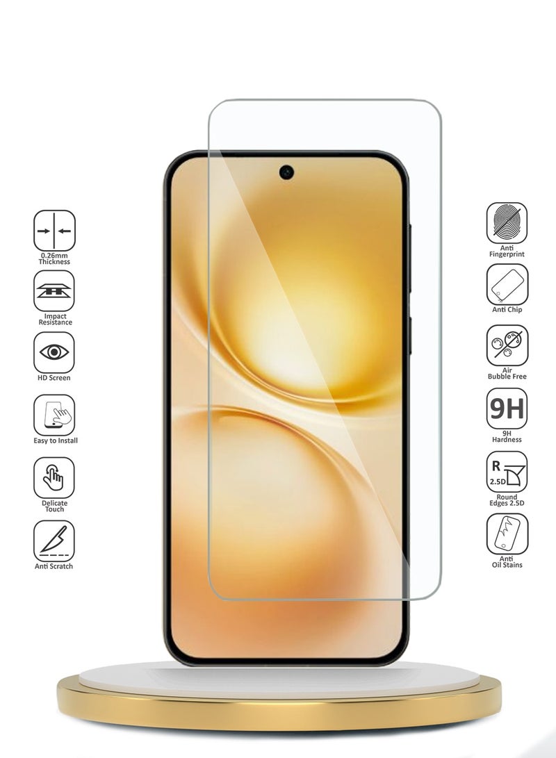 دبليو تيك vivo X200 FE 5G 2025 سلسلة وTech المميزة بزاوية منحنية واقي شاشة من زجاج مقسى 9H 2.5D (MSG9CN) - شفاف - Image 2