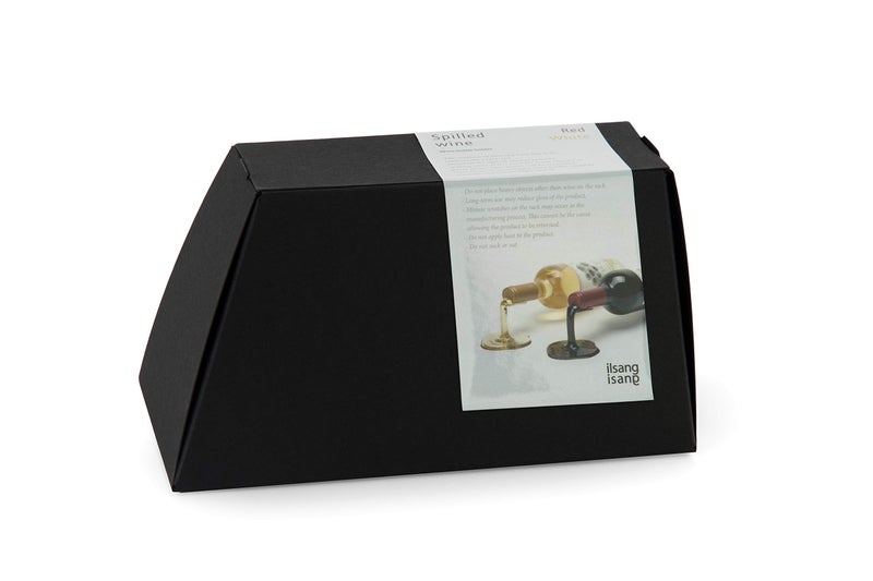 Beyond123 Spilled Wine Bottle Holder - Fun and Unique Way to Display Your Favorite Wine - Red and White (Set of 2) - Image 3