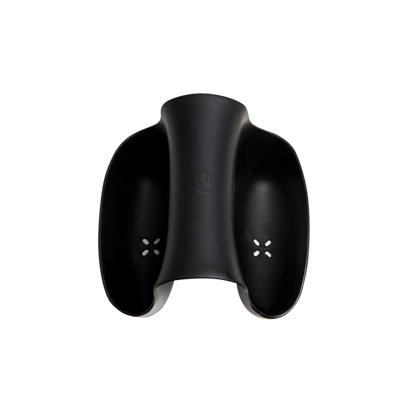 Umbra Saddle Sink Caddy - Flexible Rubber Organizer for Double Kitchen Sink, Storage for Dish Sponge, Scouring Pads and more, Black (330210-040) - Image 4