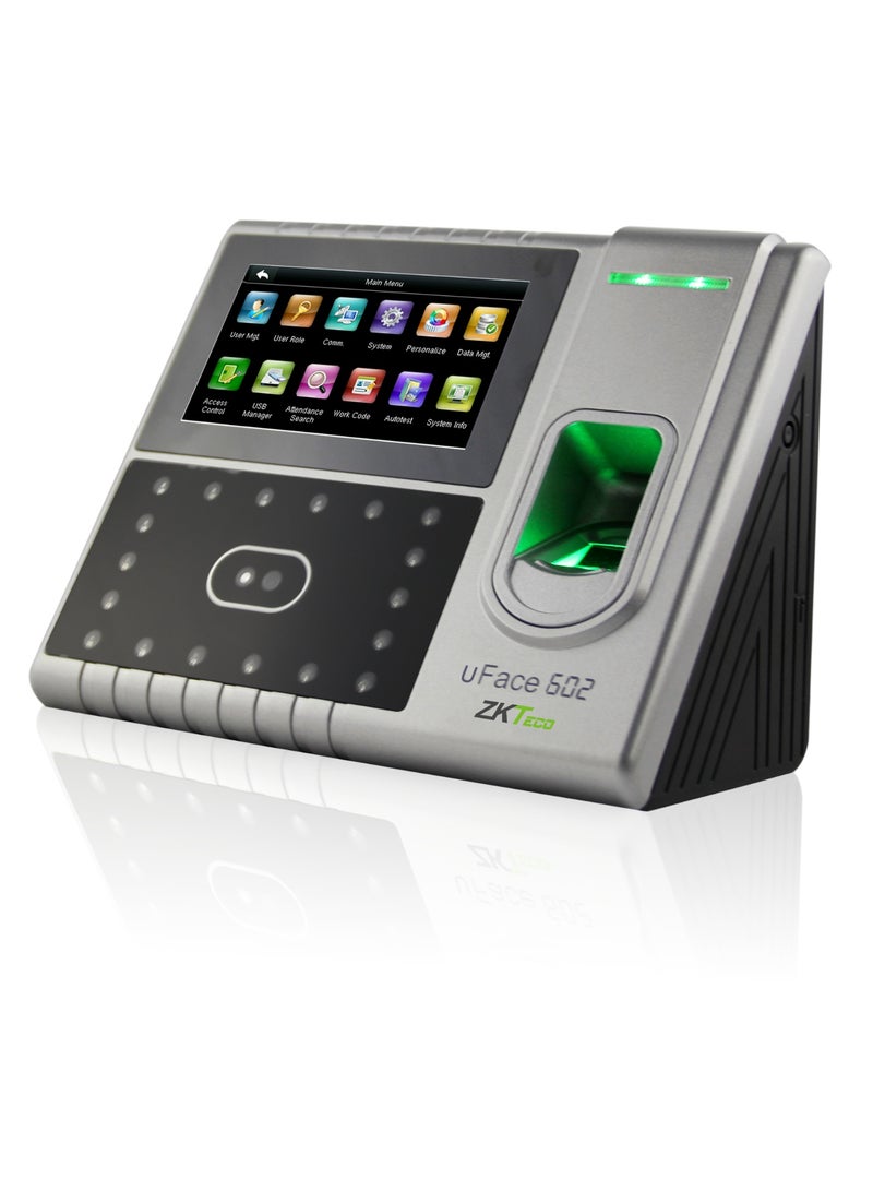 ZK teco UFace 602 Multi-Biometric Time Attendance & Access Control Terminal with Face, Fingerprint, Card Recognition – 4.3" Touch Screen