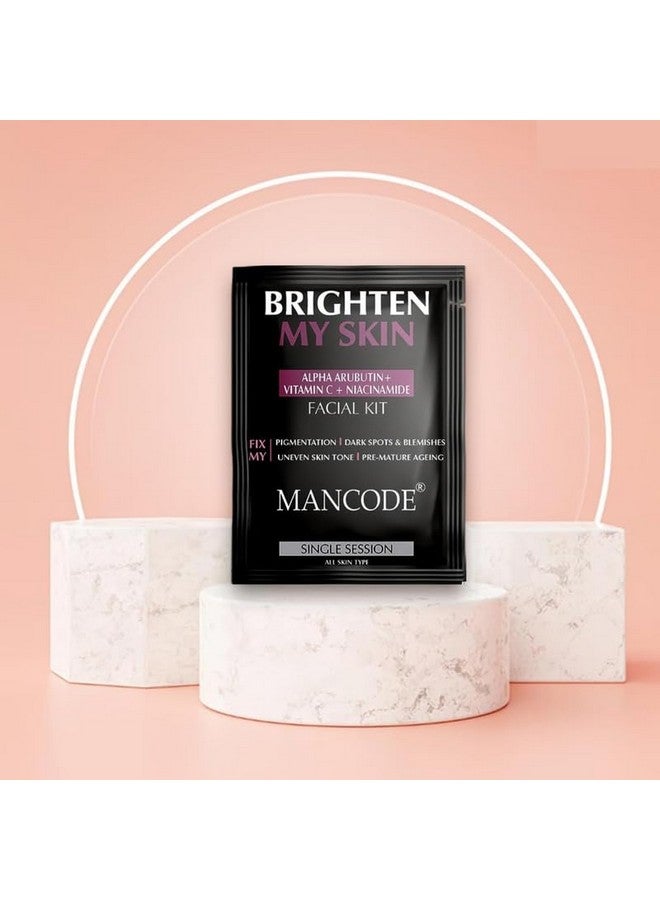MAN CODE Mancode Brighten My Skin Facial Kit For Men - 58 G | Salon-Like Glowing Skin In 6 Easy Steps | Improves Skin Texture | Instant Glow | Suitable For All Skin Types  - Image 2