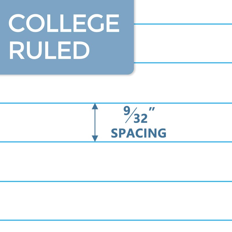 SUNEE Composition Notebooks - College Ruled Paper, 4 Pack Composition Book, 9 3/4" x 7 1/2", 80 Sheets/160 Pages, Assorted Colors, School, College & Office Supplies - Image 3
