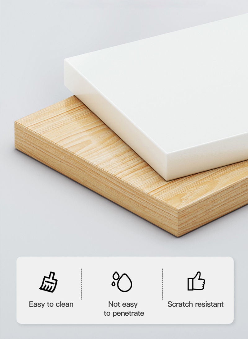 Sharpdo طاولات جانبية من شاربدو بسيطة وحديثة لغرفة النوم بجانب السرير، مصنوعة من الخشب الصلب، بسيطة ومتعددة الوظائف، وخفيفة الوزن، وخزانة صغيرة بجانب السرير - Image 4