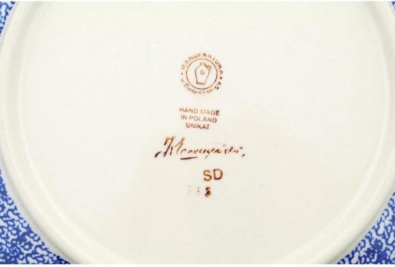 Polmedia Polish Pottery Authentic Polish Pottery 4Piece Place Setting Signature UNIKAT in Rainbow Field Design Handmade in Bolesawiec Poland  Certificate of Authenticity  - Image 4