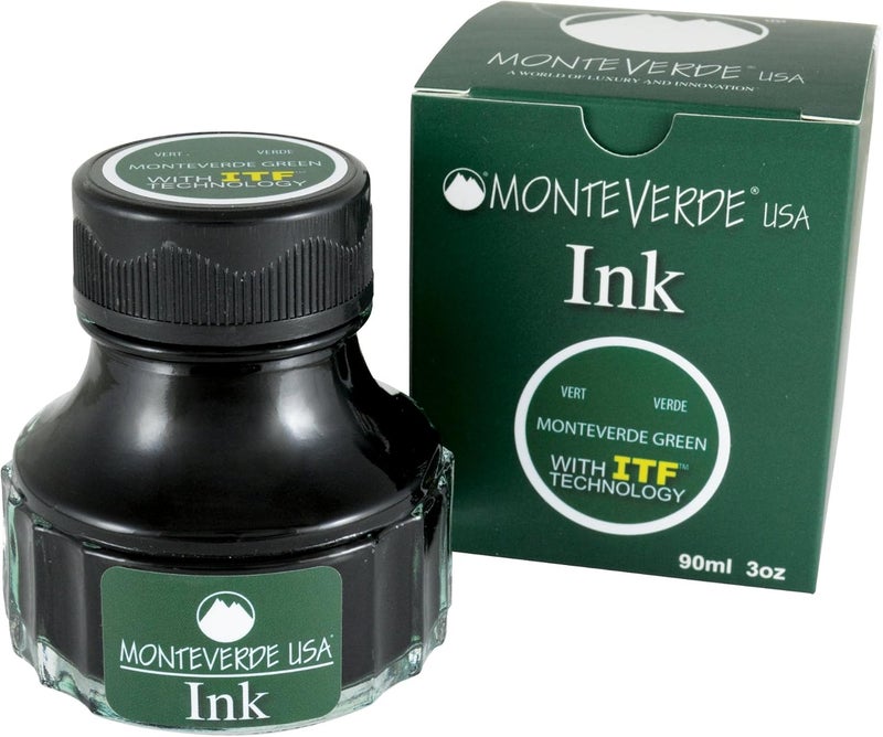Monteverde USA Ink with ITF Technology, 90 ml Green (G308MG) - Image 4