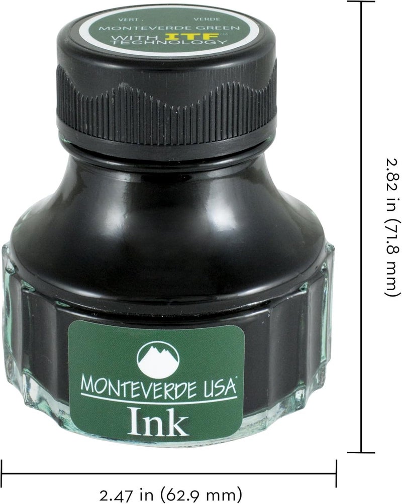 Monteverde USA Ink with ITF Technology, 90 ml Green (G308MG) - Image 2