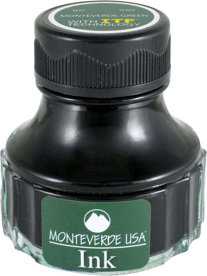 Monteverde USA Ink with ITF Technology, 90 ml Green (G308MG) - Image 1