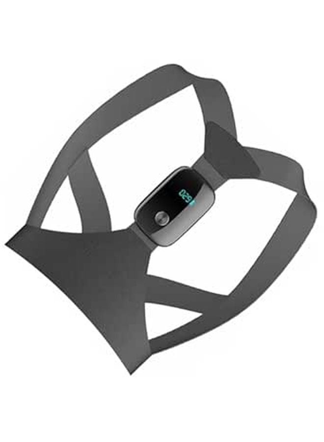 Smart Adjustable Posture Corrector Belt with Vibration Reminder Black Back Support for Adults - Image 1