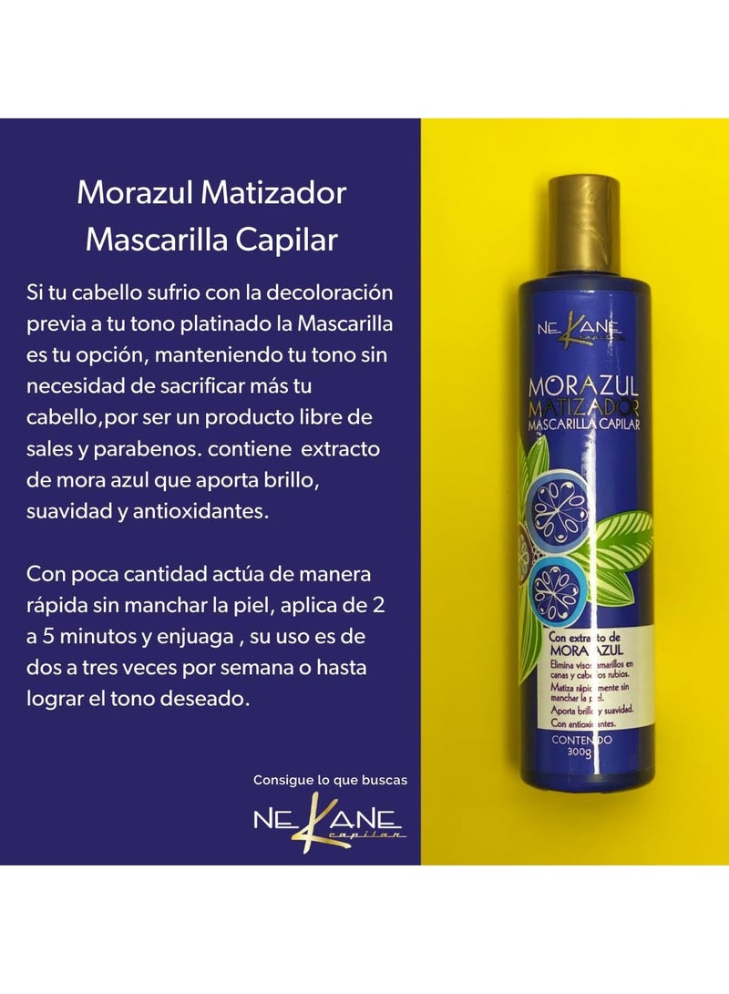 Nekane NEKANE Morazaul Matizador Mascarilla Capilar 300 g, 10 Fl Oz (Pack of 1), Purple - Image 2