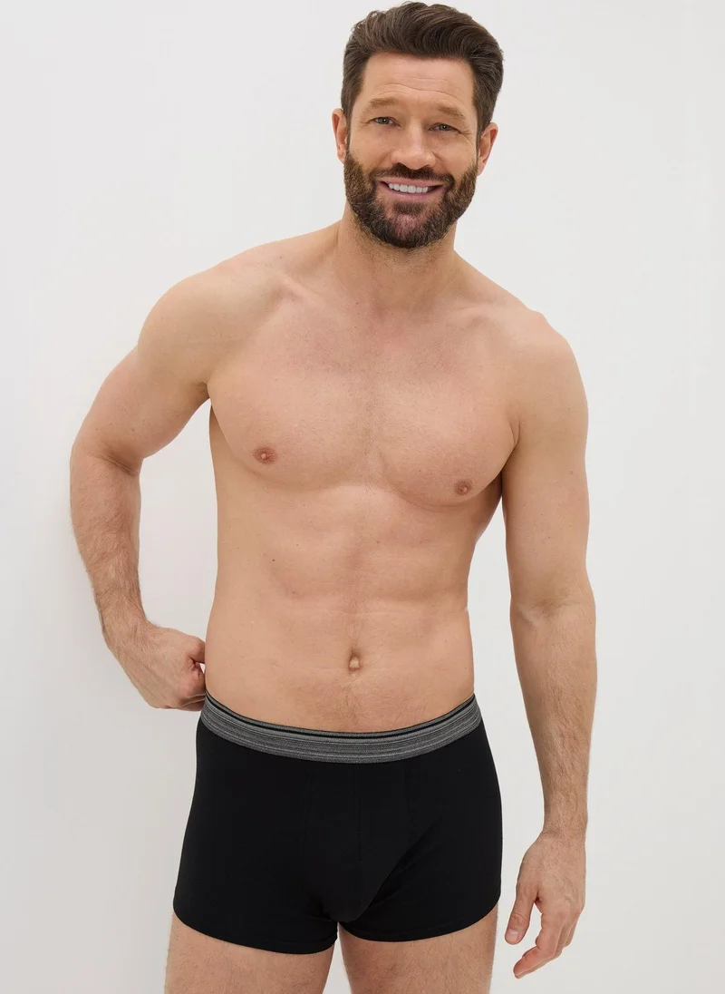 Matalan 5 Pack Plain Black Hipsters