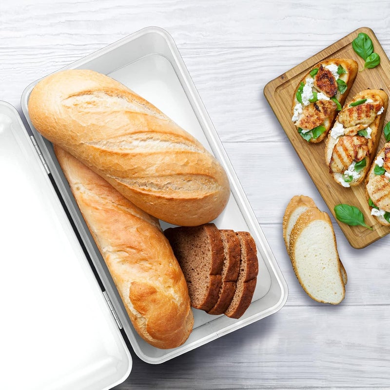 E-far صندوق خبز معدني أبيض عتيق من E-far - Image 4