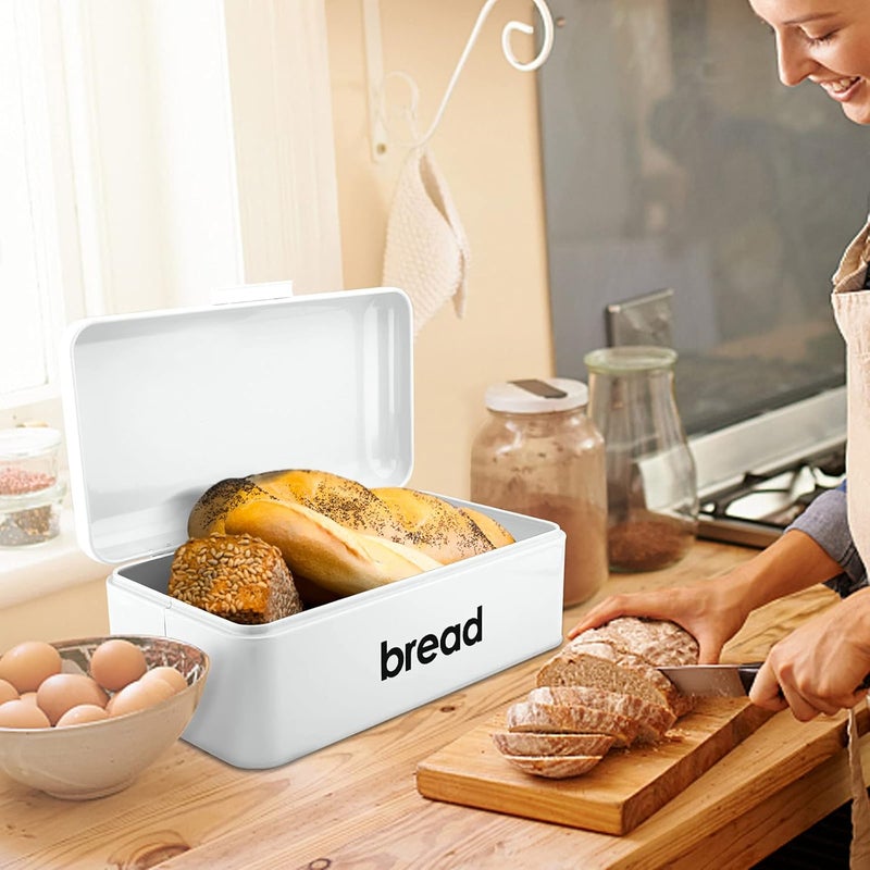 E-far صندوق خبز معدني أبيض عتيق من E-far - Image 5