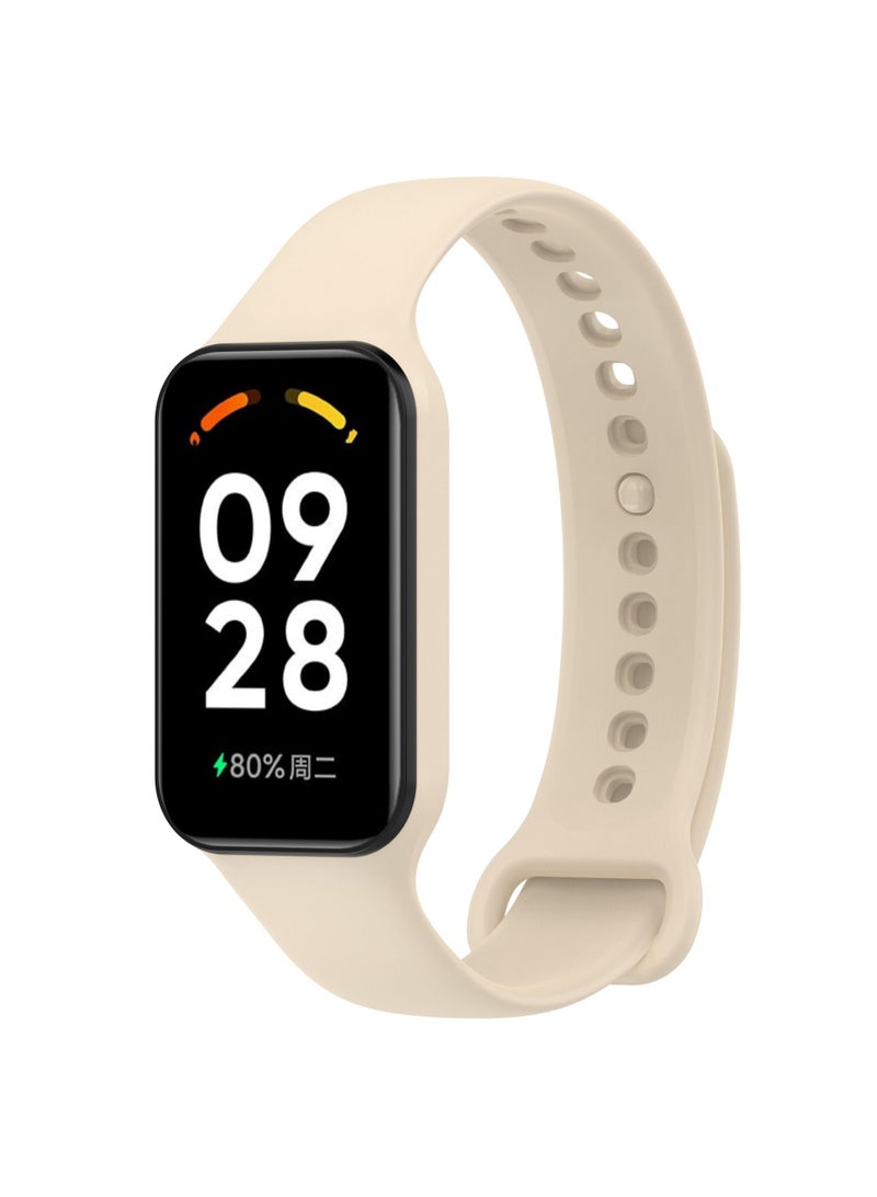 1Pcs Watch band for Redmi smart band 2/xiaomi band 8 active watch strap White - Image 1
