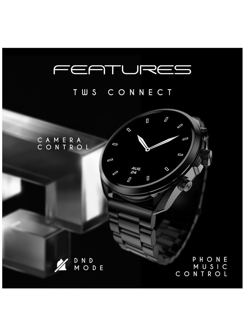 Fire-Boltt - Fire-Boltt Diamond Luxury Stainless Steel Smart Watch with 1.43” AMOLED Screen, 466 * 466 px Resolution, 750 NITS Brightness, Bluetooth Calling, 300 Sports Mode, IP67 Rating - Image 1