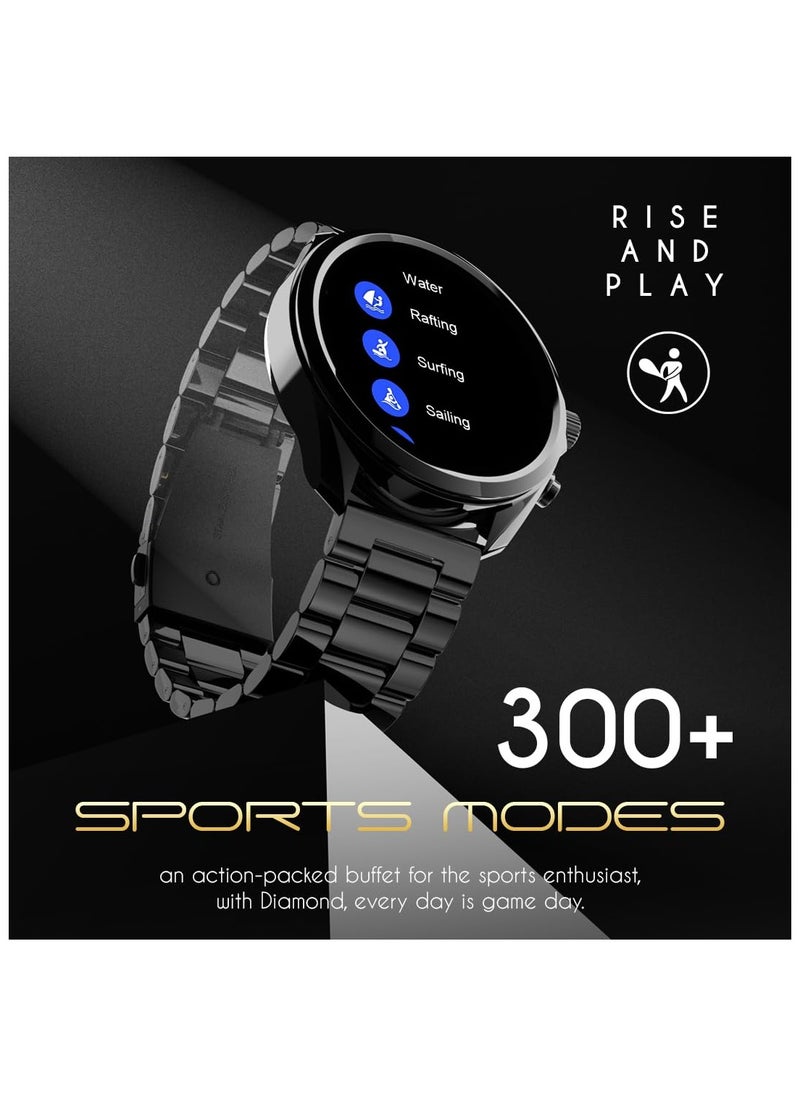 Fire-Boltt - Fire-Boltt Diamond Luxury Stainless Steel Smart Watch with 1.43” AMOLED Screen, 466 * 466 px Resolution, 750 NITS Brightness, Bluetooth Calling, 300 Sports Mode, IP67 Rating - Image 1