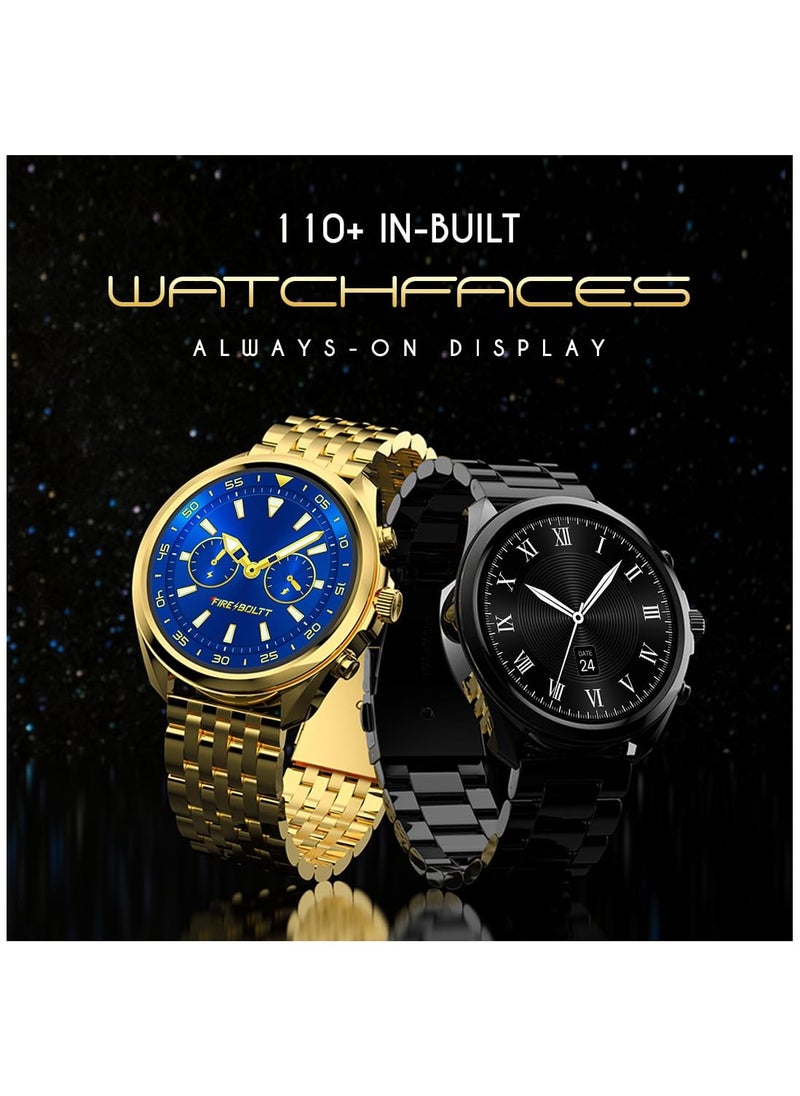 Fire-Boltt - Fire-Boltt Diamond Luxury Stainless Steel Smart Watch with 1.43” AMOLED Screen, 466 * 466 px Resolution, 750 NITS Brightness, Bluetooth Calling, 300 Sports Mode, IP67 Rating - Image 1