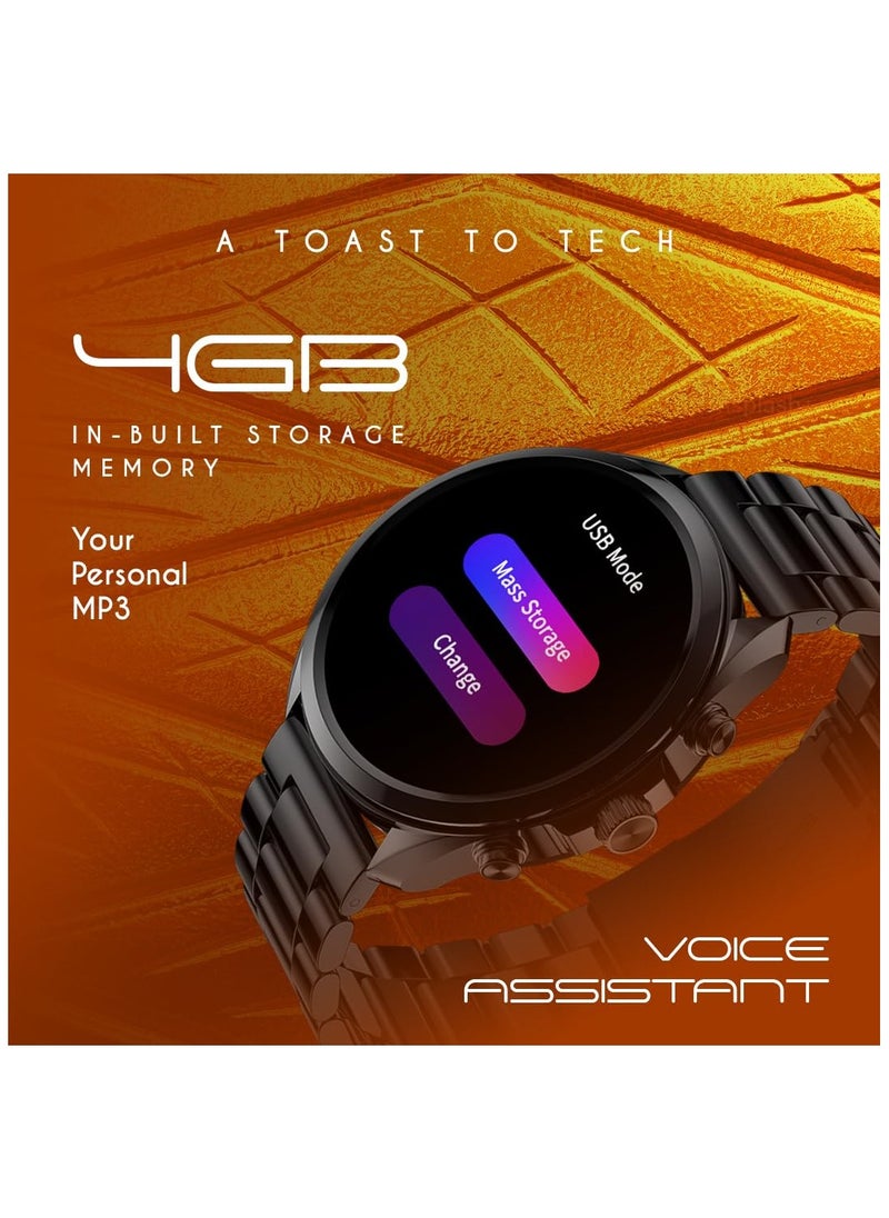 Fire-Boltt - Fire-Boltt Diamond Luxury Stainless Steel Smart Watch with 1.43” AMOLED Screen, 466 * 466 px Resolution, 750 NITS Brightness, Bluetooth Calling, 300 Sports Mode, IP67 Rating - Image 1