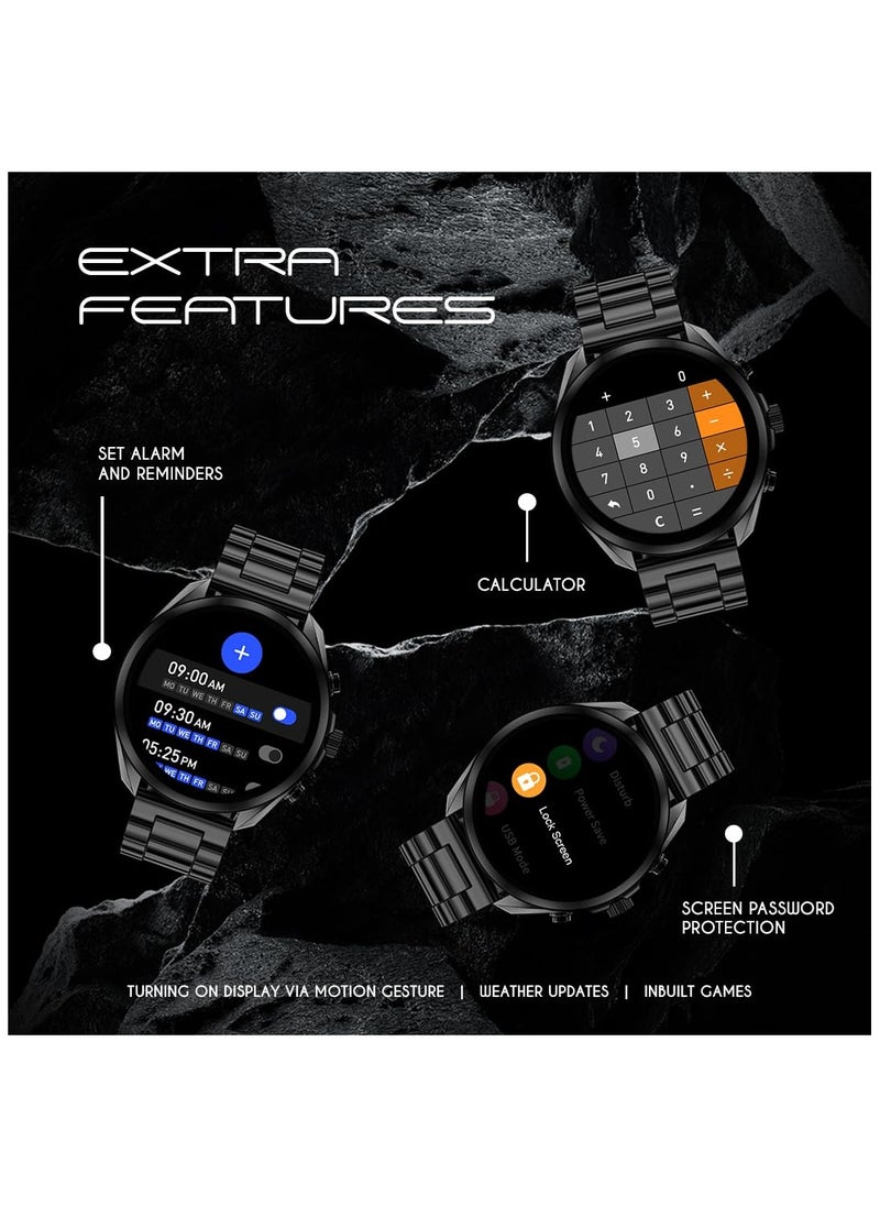 Fire-Boltt - Fire-Boltt Diamond Luxury Stainless Steel Smart Watch with 1.43” AMOLED Screen, 466 * 466 px Resolution, 750 NITS Brightness, Bluetooth Calling, 300 Sports Mode, IP67 Rating - Image 1