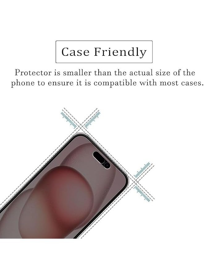 بروماس واقي شاشة للخصوصية من السيراميك غير اللامع مضاد للتجسس لهاتف Iphone 15 Pro Max [ليس زجاجًا]، طبقة مرنة لاصقة كاملة مضادة للتجسس لهاتف Iphone 15 Pro Max 2023 أسود - Image 4