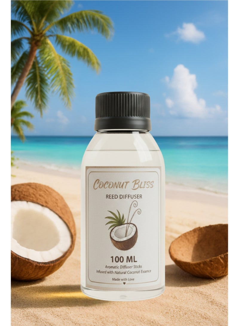 Coconut Concentrated Perfume 100ml Refill Bottle for All Diffusers - Long-Lasting Scent for Home and Car - Health Safe - Image 2